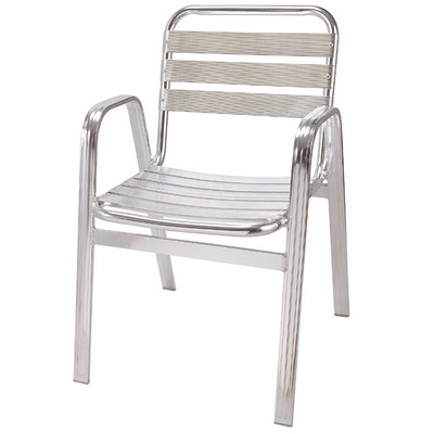 Flat Tubes Aluminum Chair Seven Strips