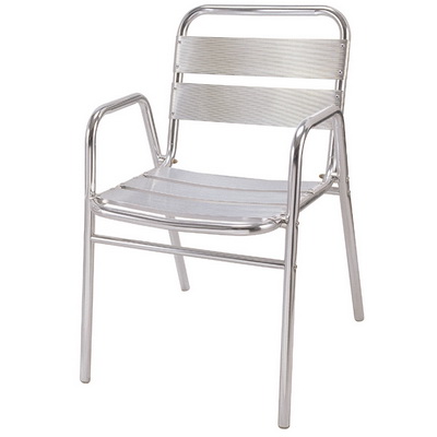 Commercial Outdoor Patio Dining Chairs - Resin, Aluminum, Wicker